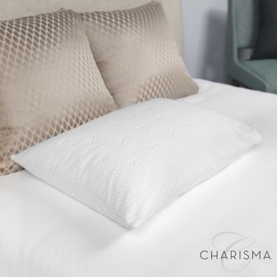 Charisma® Luxury Protection Water Repellent and Stain Resistant Standard/Queen Pillow Protector, White, rollover