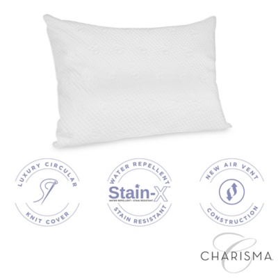 Charisma® Luxury Protection Water Repellent and Stain Resistant Standard/Queen Pillow Protector, White, large