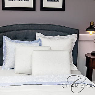 Charisma® Luxury Gusseted Gel-Infused Oversized Memory Foam Pillow, , rollover