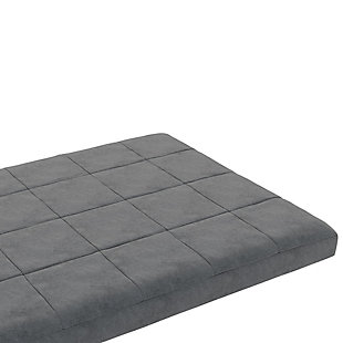 Functional and versatile, the DHP Elowen six-inch polyester filled quilted top mattress will make a great addition to your home. Made to fit full-size futon frames, this mattress easily folds when you are transitioning between a sleeping and a sitting position. It is composed of polyester fiber with a soft square quilted microfiber cover that is extremely low maintenance. When you need to clean it, simply wipe with a damp cloth. Whether you are purchasing this mattress for yourself or for your guests to sleep on when they stay overnight, the GREENGUARD Gold Certification guarantees that they sleep without any worries as it guarantees standards for low chemical emissions into indoor air during product usage.Includes full-size futon mattress (frame sold separately) | Made of twill, polyester and microfiber | Tight top | 100% polyester fiber pad filling | Microfiber cover with quilted top | Folding design | Wipe clean with damp cloth | This mattress has achieved greenguard gold certification. Greenguard certified products are certified to greenguard standards for low chemical emissions into indoor air during product usage | Assembled in canada with imported materials