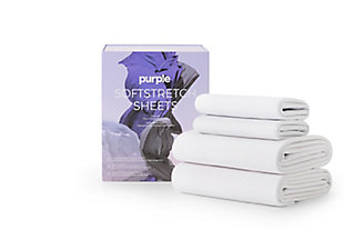 Purple has created the most luxurious silky-soft sheets ever. Designed with perfect stretch to optimize the true comfort and support of your Purple® Mattress. The Purple SoftStretch Sheets will hold their true fit night after night. These luxurious sheets have been innovated to cradle your hips and shoulders and support your back. Ideal fabric designed to help regulate your temperature, so you do not sleep too cold or too hot throughout the night. Stretchy sheets designed to enhance the true comfort of your mattress | Moisture-wicking, breathable fabric helps regulate your temperature | Long-lasting, durable fabric designed to hold its true fit wash after wash | Machine wash cold, hang to dry or tumble dry low heat | Split King set includes 2 Twin XL fitted sheets, 1 King flat sheet, 2 King pillowcases | Imported