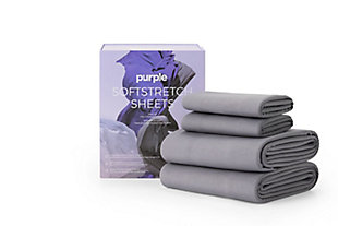 Purple®  SoftStretch Sheets Twin/Twin XL, Gray, large