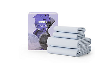 Purple has created the most luxurious silky-soft sheets ever. Designed with perfect stretch to optimize the true comfort and support of your Purple® Mattress. The Purple SoftStretch Sheets will hold their true fit night after night. These luxurious sheets have been innovated to cradle your hips and shoulders and support your back. Ideal fabric designed to help regulate your temperature, so you do not sleep too cold or too hot throughout the night.Stretchy sheets designed to enhance the true comfort of your mattress | Moisture-wicking, breathable fabric helps regulate your temperature | Long-lasting, durable fabric designed to hold its true fit wash after wash | Machine wash cold, hang to dry or tumble dry low heat | Full/Full XL/Queen/King/Cal King sets include 1 fitted sheet, 1 flat sheet, 2 pillowcases | Imported