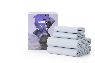 Purple®  SoftStretch Sheets King/California King, Light Blue, large