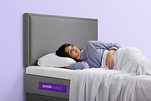 The mattress that broke the internet just got an upgrade. The Purple Hybrid mattress uses Purple’s patented Smart Comfort Grid™. The unique 2" top layer adapts to your body and stays cool for superior comfort, support, and better sleep. Purple has added a new base layer of individually wrapped responsive-support coils to enhance the overall comfort and durability of the mattress. The combination of the Purple Grid™ and patented responsive-support coils augment the responsiveness and open airflow for even more adaptive cool, No Pressure® Support. This mattress is perfect for sleepers who like their mattress a little on the firm side.Purple Smart Comfort Grid™ provides the perfect balance of firm and soft without compromise | The Purple Smart Comfort Grid™ is bordered with a high-density polyurethane foam to provide proper edge support | Soft flex, stretchy, and breathable mattress cover allows you to sink comfortably into bed | Open air channels and temperature-neutral materials for cooler sleep  | Motion isolating technology and responsive support coils base for superior comfort | Perfect for back and stomach sleepers | Allow 72 hours for mattress to fully decompress | 2" Hyper-Elastic Polymer™ material in Purple Smart Comfort Grid™ | Non-toxic polyethylene copolymer powder coating | 1" 2.0-lbs density polyurethane foam, 7.5" Pocketed Springs, CertiPUR-US certified foam base | Spot clean with mild detergent  | Fire retardant – non-toxic knit barrier | Twin XL dimensions: 38"x80"x11"