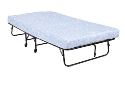 DHP Levy Twin Folding Guest Bed with Metal Frame and 5 Inch Mattress, , large