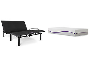 Purple® Mattress with Adjustable Base, Gray/White, large