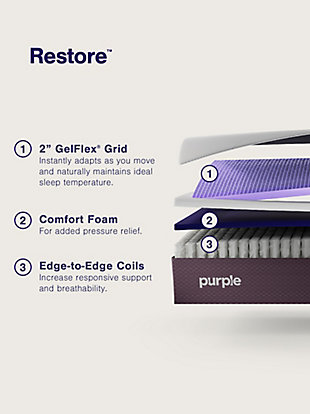 Purple Restore Firm Twin XL Mattress, Purple, rollover