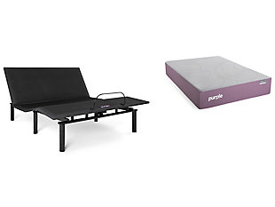 Purple Restore Plus Mattress with Adjustable Base, Purple, large