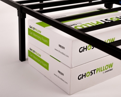 GhostBed All in One Metal Foundation, Black, large