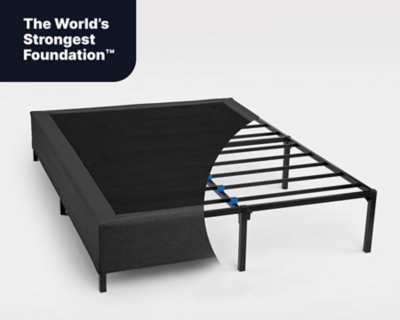 GhostBed All in One Metal Foundation, Black, large