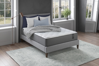 Scott Living Stargazer 12" Medium Innerspring Mattress, Grey, large