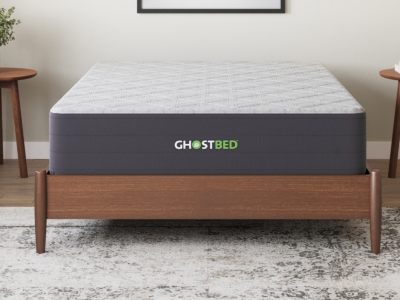 GhostBed Hybrid Queen 12" Mattress, White, large