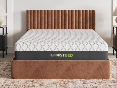 GhostBed Memory Foam Queen 14" Mattress, White, large