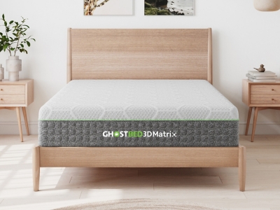 GhostBed 3D Matrix Hybrid Queen Mattress, White, large