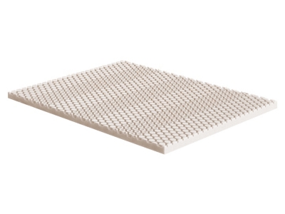 CopperWELL Gel Memory Foam 3 Inch Queen Mattress Topper with HexFLO Zoned Support, Beige, large