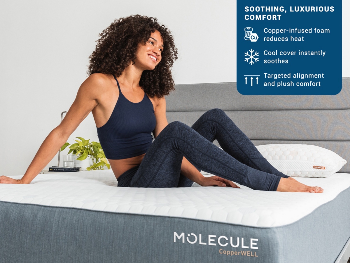 MOLECULE CopperWELL Medium Gel Memory Foam 12 Inch Twin XL