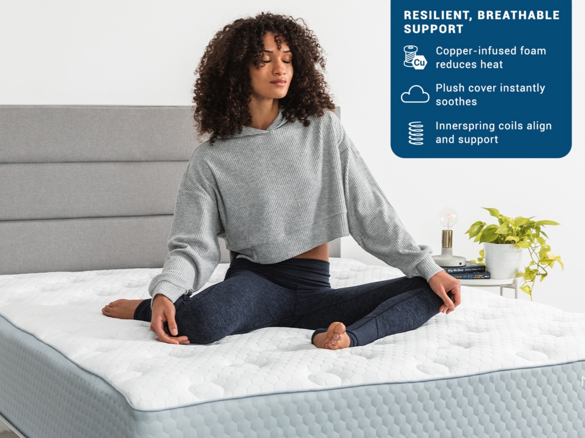 MOLECULE CopperWELL Medium Gel Memory Foam and Innerspring 13 Inch