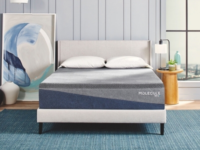 Molecule Reflex mattress on bed in bright room
