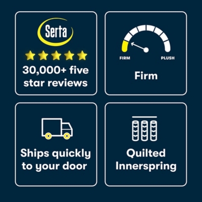 Serta Perfect Day 14" Firm Mattress, Off White, large