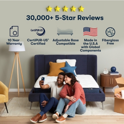Serta Perfect Day 14" Firm Mattress, Off White, large