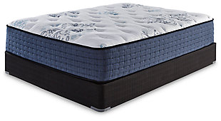 Experience the beauty of a great night’s sleep with the Bonita Springs plush twin mattress by Ashley-Sleep®, a luxurious innerspring mattress with a dreamy feel. Layers of soft high-density memory foam and a power packed individually wrapped coil unit hug you with conforming comfort and bring pressure point relief. Plus, a gel-infused memory foam layer enhances your comfort by delivering better support while keeping you at the right temperature. Another great perk that comes along with this mattress is that there's more room to spread out thanks to edge support formed by its foam encasing. Foundation/box spring available, sold separately.Comfort level: medium | Luxury knit quilt cover | High density plush quilt foam; high density plush body foam | Zoned sculpted plush pressure relief foam | Lumbar gel memory foam | High density foam encasement | Power packed individually wrapped coil unit | Maintenance-free, one-sided design: no flipping or rotating | 10-year limited warranty | Note: Purchasing mattress and foundation from two different brands may void warranty; check warranty for details | State recycling fee may apply | Mattress ships in a box; please allow 48 hours for your mattress to fully expand after opening