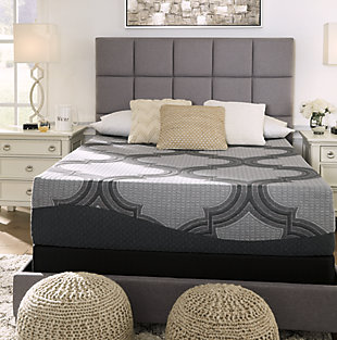 With the Hybrid 1200 queen mattress, you have endless possibilities for restful sleep. Feel the support of a truly traditional coil mattress which contours to your body for a comforting feel. High-density foam provides the firmness you love. Gel memory foam provides restorative support for your lower back. Plus, this mattress arrives in a box for quick and easy setup. Simply remove the plastic wrap and unroll. Foundation/box spring available, sold separately.Comfort level: firm | 2" high-density gel memory foam lumbar support | 2" high-density cushion firm foam | 0.75" high-density base foam | 8" power packed wrapped coil system | 680 individual power packed wrapped coils | 10-year non-prorated warranty, CertiPur-US certified, adjustable base compatible | Foundation/box spring available, sold separately | State recycling fee may apply | Mattress ships in a box; please allow 48 hours for your mattress to fully expand after opening | Note: Purchasing mattress and foundation from two different brands may void warranty; check warranty for details