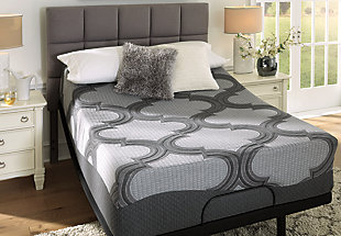 With the Hybrid 1400 queen mattress, you have endless possibilities for restful sleep. Feel the support of a truly traditional coil mattress which contours to your body for a comforting feel. High-density foam provides the firmness you love. Gel memory foam provides restorative support for your lower back. Plus, this mattress arrives in a box for quick and easy setup. Simply remove the plastic wrap and unroll. Foundation/box spring available, sold separately.Comfort level: plush | 3" high-density gel memory foam lumbar support | 3" high-density cushion plush foam | ¾" high-density base foam | 8" power packed wrapped coil system | 720 individual power packed wrapped coils | 10-year non-prorated warranty, CertiPur-US certified, adjustable base compatible | Foundation/box spring available, sold separately | State recycling fee may apply | Note: Purchasing mattress and foundation from two different brands may void warranty; check warranty for details | Mattress ships in a box; please allow 48 hours for your mattress to fully expand after opening