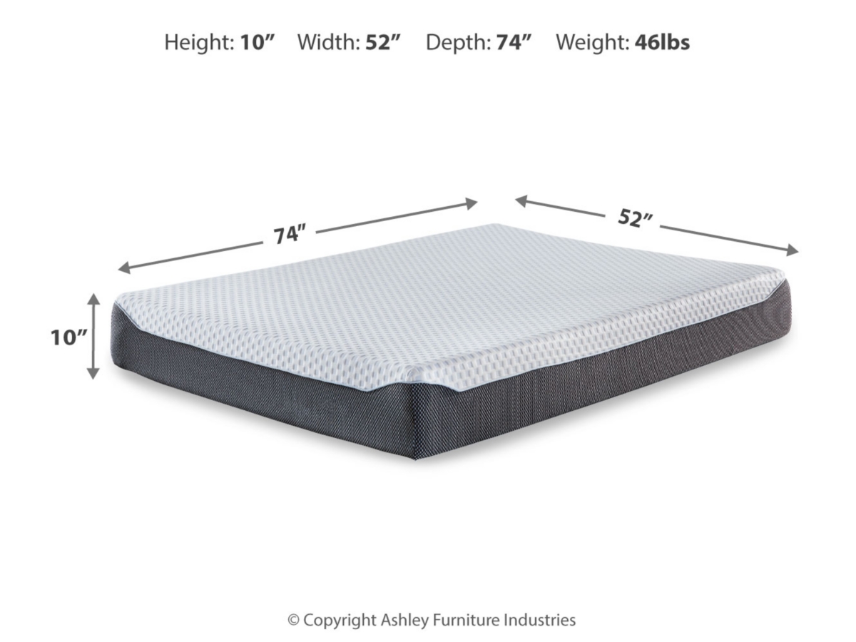 Ashley Sleep Gruve 10 Inch Firm Memory Foam Full Mattress