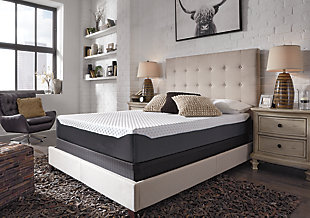Memory foam mattresses are a hot trend for good reason. But for some, they simply get a bit too toasty for comfort. Rest easy. The Gruve 10-inch queen memory foam mattress has you covered with the cradling feel you love and temperature regulation you crave. Its soothing memory foam contours to your body, while a thick layer of firm support foam provides wonderful pressure point relief. And how’s this for cool: Thanks to dual ventilation technology, you get a more breathable memory foam mattress. It's topped with a micro cool technology cover to keep you that much more comfortable. Foundation/box spring available, sold separately.Comfort level: luxury firm | Memory foam | Infused with charcoal and green tea extract for a refreshing and invigorating sleep experience | Transition foam | Firm support foam | Dual ventilation technology | Micro cool technology cover | 10-year non-prorated warranty | Note: Purchasing mattress and foundation from two different brands may void warranty; check warranty for details | Adjustable base compatible | State recycling fee may apply | Mattress ships in a box; please allow 48 hours for your mattress to fully expand after opening
