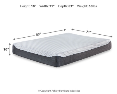 10 Inch Chime Elite California King Memory Foam Mattress in a box