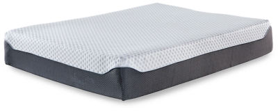 12 Inch Chime Elite Full Memory Foam Mattress in a box, White/Gray, large