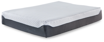 12 Inch Chime Elite King Memory Foam Mattress in a box, White/Gray, large