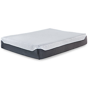 12 Inch Chime Elite Queen Memory Foam Mattress in a box, White/Gray, large