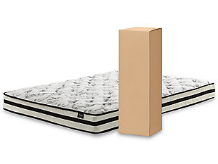 Enjoy endless possibilities for restful sleep with this innerspring king mattress. Feel the support of a truly traditional coil mattress which contours to your body for a traditional feel. The high-density quilt foam and pad provide the firm feel you love. Plus, this mattress arrives in a box for quick and easy setup. Simply bring it to your room, remove the plastic wrap, and unroll. Foundation/box spring available, sold separately.Comfort level: firm | 2" high-density quilt foam | 13-gauge Bonnell coil unit | High-density pad | 10-year non-prorated warranty | Foundation/box spring available, sold separately | State recycling fee may apply | Note: Purchasing mattress and foundation from two different brands may void warranty; check warranty for details | Mattress ships in a box; please allow 48 hours for your mattress to fully expand after opening