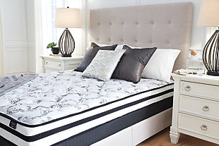 Enjoy endless possibilities for restful sleep with this innerspring queen mattress. Feel the support of a truly traditional coil mattress which contours to your body for a traditional feel. The high-density quilt foam and pad provide the firm feel you love. Plus, this mattress arrives in a box for quick and easy setup. Simply bring it to your room, remove the plastic wrap, and unroll. Foundation/box spring available, sold separately.Comfort level: firm | 2" high-density quilt foam | 13-gauge Bonnell coil unit | High-density pad | 10-year non-prorated warranty | Foundation/box spring available, sold separately | State recycling fee may apply | Note: Purchasing mattress and foundation from two different brands may void warranty; check warranty for details | Mattress ships in a box; please allow 48 hours for your mattress to fully expand after opening
