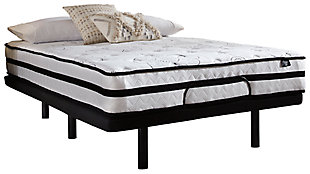 Chime 10 Inch Hybrid 10 Inch Hybrid Mattress with Foundation, White, large