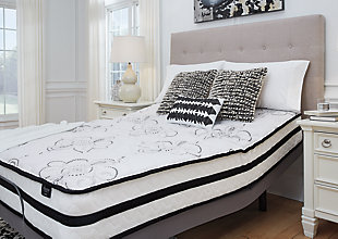 Enjoy endless possibilities for restful sleep with this hybrid innerspring twin mattress. You get the best of both worlds: the pressure relief of cooling gel-infused memory foam, coupled with body-contouring pocketed coils for superior support. Rest assured that high-density quilt foam provides the comforting feel you love. Plus, this mattress arrives in a box for quick, easy setup. Simply bring it to your room, cut away the plastic wrap, and unroll. Foundation/box spring available, sold separately.Comfort level: medium | High-density gel memory foam lumbar support | High-density quilt foam | Individual power packed wrapped coils | 2 perimeter rows of 9" 13-gauge pocketed coils for edge-to-edge support | 10-year non-prorated warranty | Adjustable base compatible | Foundation/box spring sold separately | State recycling fee may apply | Note: Purchasing mattress and foundation from two different brands may void warranty; check warranty for details | Mattress ships in a box; please allow 48 hours for your mattress to fully expand after opening
