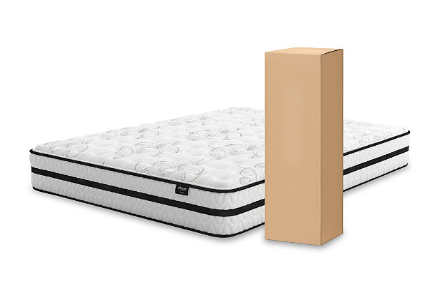 Enjoy endless possibilities for restful sleep with this hybrid innerspring twin mattress. You get the best of both worlds: the pressure relief of cooling gel-infused memory foam, coupled with body-contouring pocketed coils for superior support. Rest assured that high-density quilt foam provides the comforting feel you love. Plus, this mattress arrives in a box for quick, easy setup. Simply bring it to your room, cut away the plastic wrap, and unroll. Foundation/box spring available, sold separately.Comfort level: medium | High-density gel memory foam lumbar support | High-density quilt foam | Individual power packed wrapped coils | 2 perimeter rows of 9" 13-gauge pocketed coils for edge-to-edge support | 10-year non-prorated warranty | Adjustable base compatible | Foundation/box spring sold separately | State recycling fee may apply | Note: Purchasing mattress and foundation from two different brands may void warranty; check warranty for details | Mattress ships in a box; please allow 48 hours for your mattress to fully expand after opening