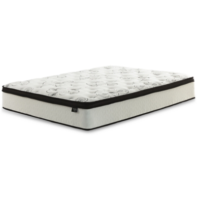 Aprilyn Twin Platform Bed with Chime 12 Inch Plush Hybrid Twin Mattress in a Box