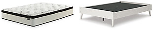 Aprilyn Full Platform Bed with Mattress, White, large