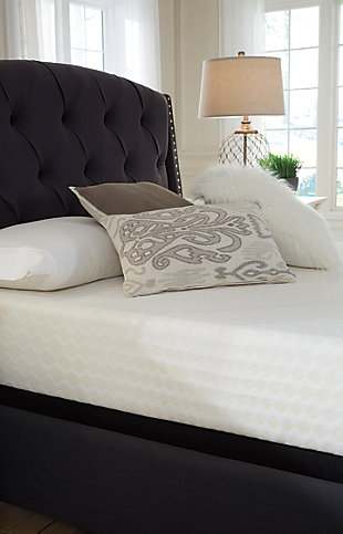 Enjoy endless possibilities for restful sleep with this full mattress. Soothing memory foam contours to your body, while a thick layer of firm support foam provides plentiful support and pressure relief of your body’s major pressure points. Plus, this mattress arrives in a box for quick and easy setup. Simply bring it to your room, remove the plastic wrap, and unroll. Foundation/box spring available, sold separately.Comfort level: firm | 10" profile height | 1.5" memory foam | 8.5" firm support foam | Premium stretch knit cover | 10-year non-prorated warranty, adjustable base compatible | Foundation/box spring sold separately | State recycling fee may apply | Note: Purchasing mattress and foundation from two different brands may void warranty; check warranty for details | Mattress ships in a box; please allow 48 hours for your mattress to fully expand after opening