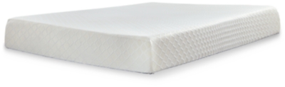 10 Inch Chime Memory Foam 10 Inch Memory Foam Mattress with Adjustable Base, White, large
