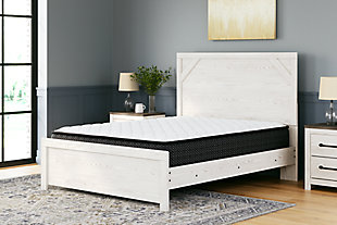 Sleep in the luxurious comfort of the Ashley-Sleep® Anniversary Firm Ltd. twin XL mattress. Feel pressure relief in all the right places from a combination of high-density support foam, gel memory foam and the individually wrapped coils. The firmness of this mattress accommodates all sleep positions and is perfect for those who sleep on their stomach. Foundation/box spring available, sold separately.High-density support foam | Lumbar gel memory foam | Firm support quilt foam | Power packed wrapped coil unit | Luxury cotton and super support polyester fibers | High-density foam encasement | 10-year limited warranty | Adjustable base compatible | State recycling fee may apply | Foundation/box spring sold separately | Mattress conveniently arrives in a box (compressed, rolled and plastic wrapped); please allow at least 48 hours for full expansion
