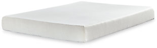 Chime 8 Inch Memory Foam Full Mattress in a Box, White, large