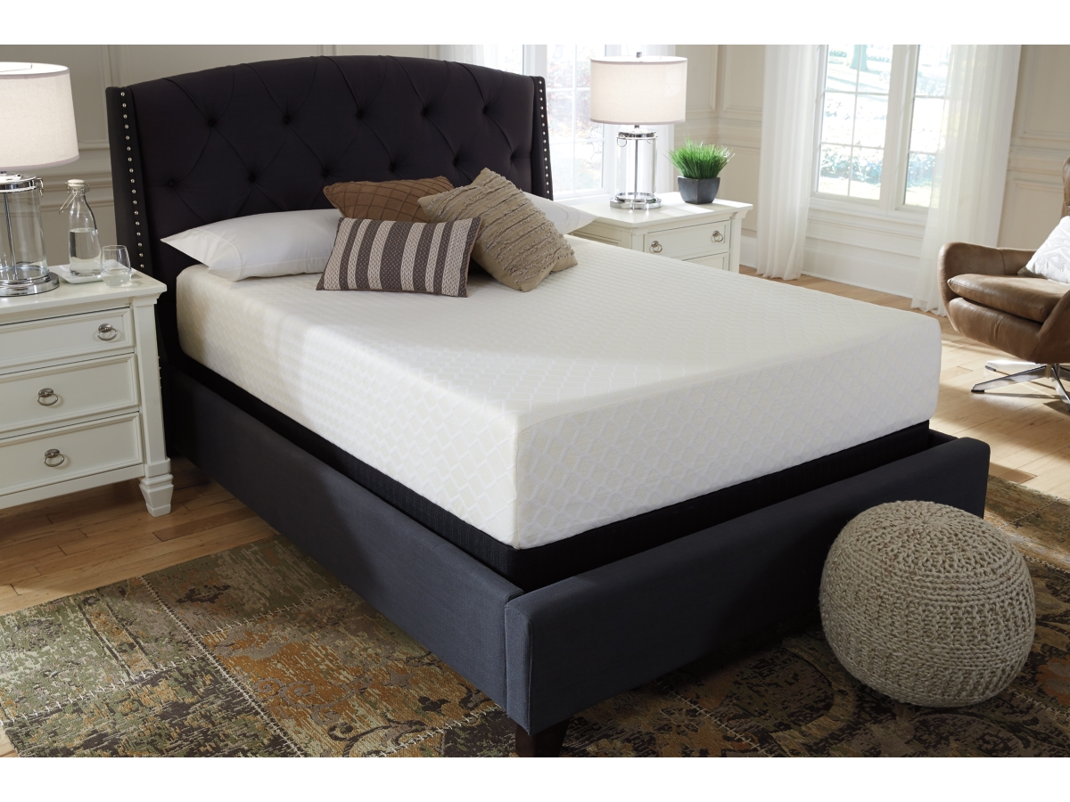 Chime 12 Inch Plush Memory Foam Queen Mattress Ashley