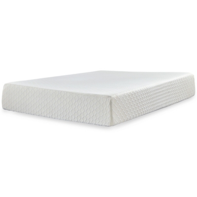 Neilsville Queen Platform Bed with Chime 12 Inch Plush Memory Foam Mattress in a Box