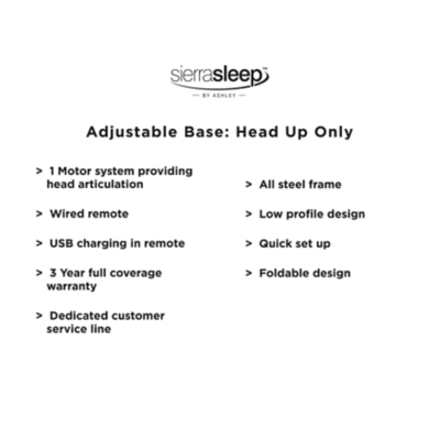 Adjustable Head King Base