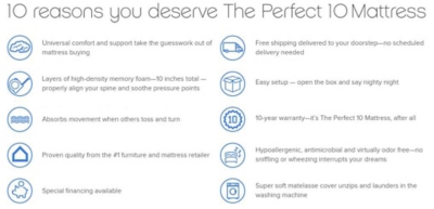 The Perfect 10 Mattress Full Ashley Furniture Homestore