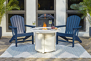 Sundown Treasure Fire Pit Table and 2 Chairs, Blue, rollover
